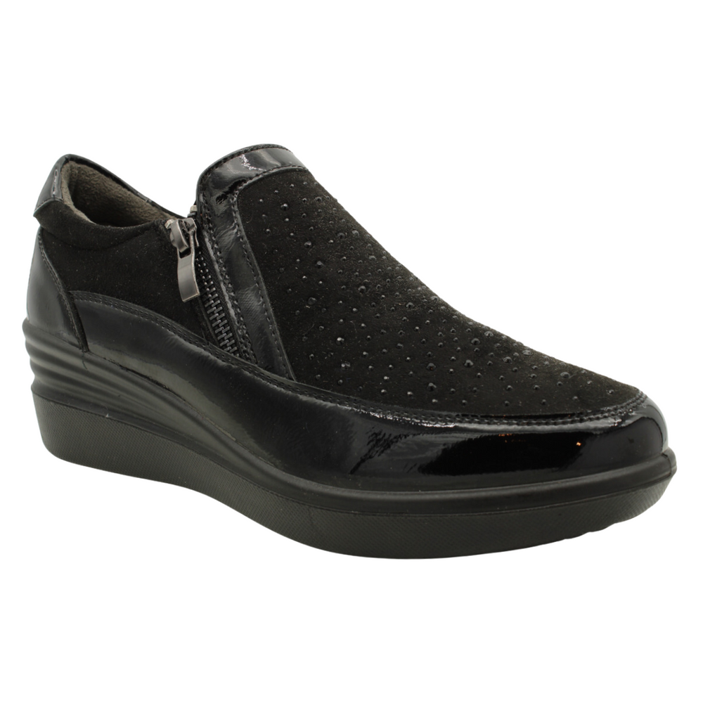 #6573 Slip ON Black Sparkle