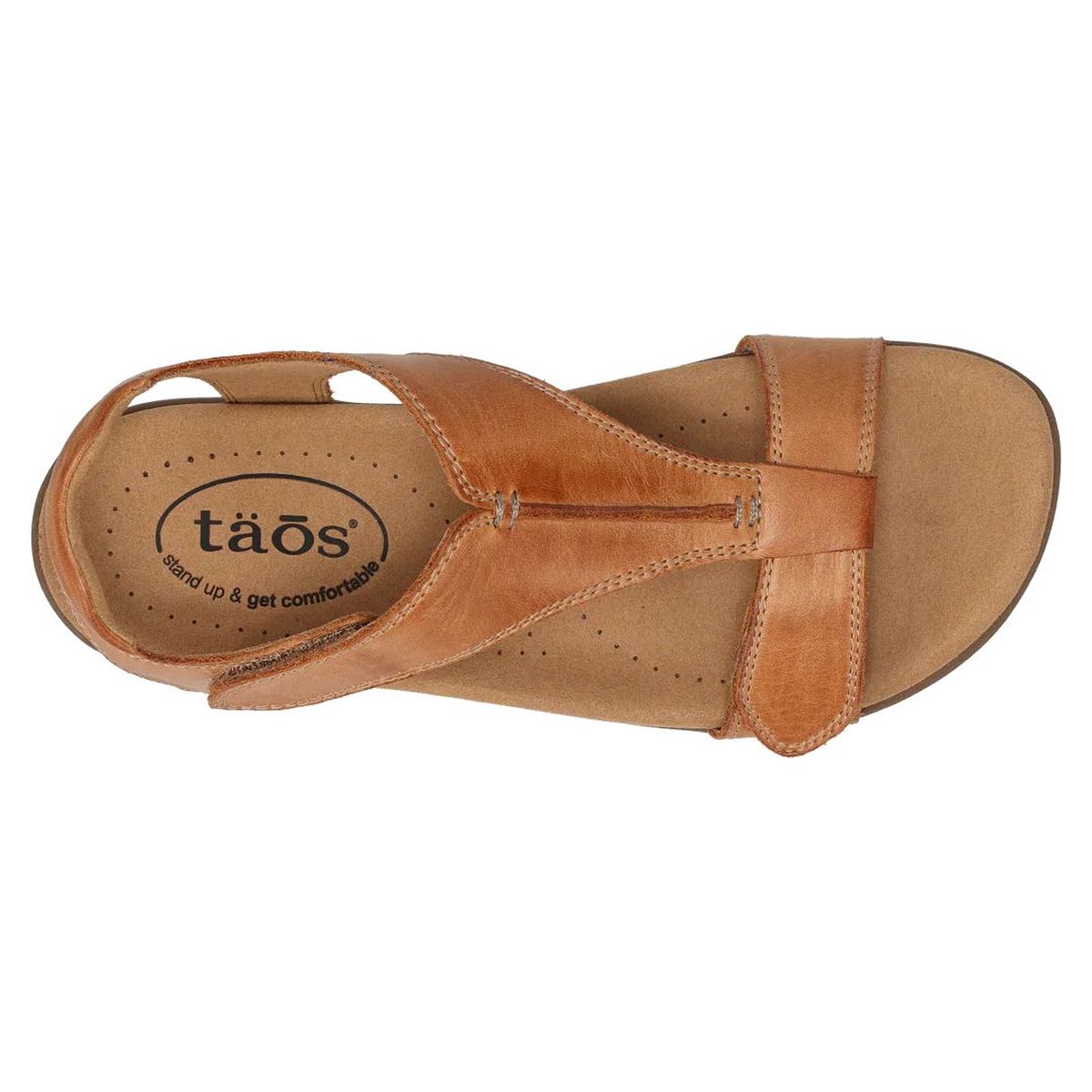 Taos The Show Adjustable Strap Sandal Caramel