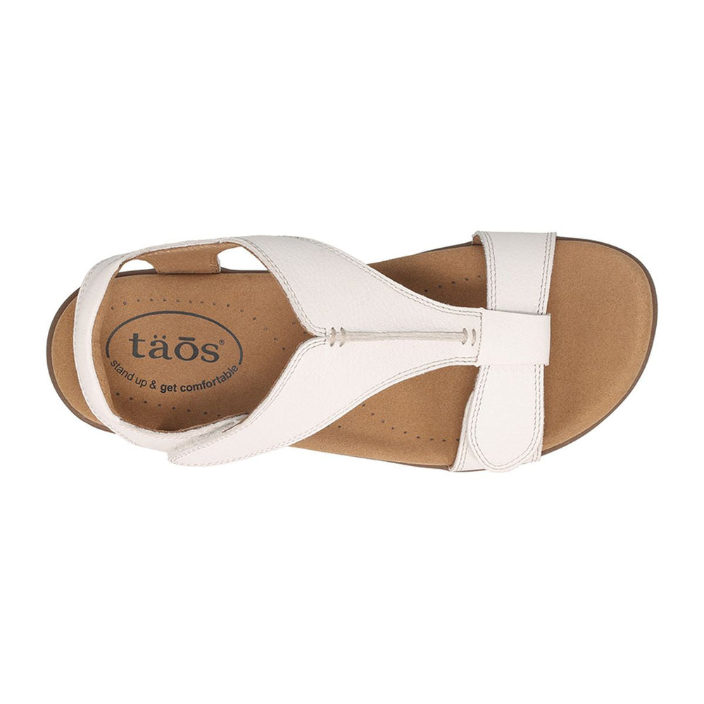 Taos The Show Adjustable Strap Sandal White