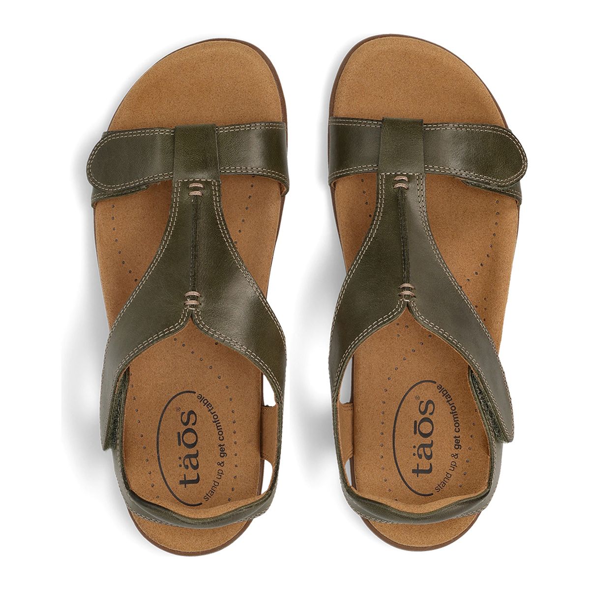 Taos The Show Adjustable Strap Sandal - Olive