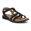 Taos Trophy 2 Adjustable Strap Sandal in Black Emboss