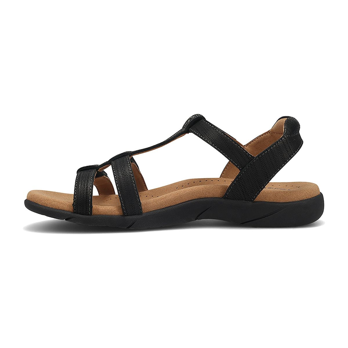 Taos Trophy 2 Adjustable Strap Sandal in Black Emboss