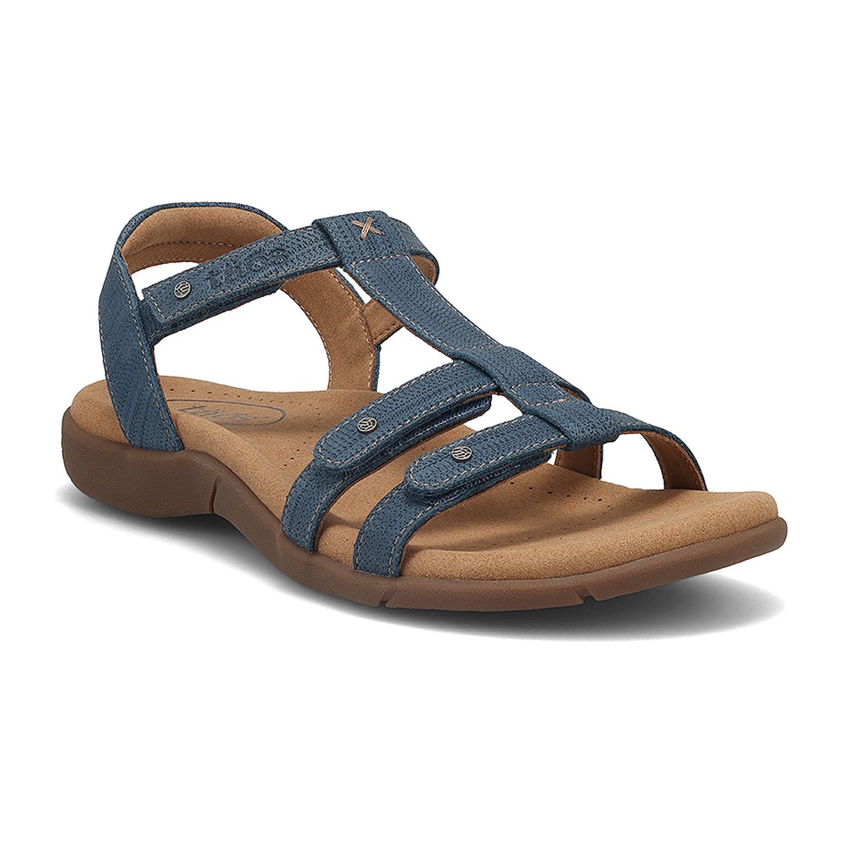 Taos Trophy 2 Adjustable Strap Sandal in Blue Emboss