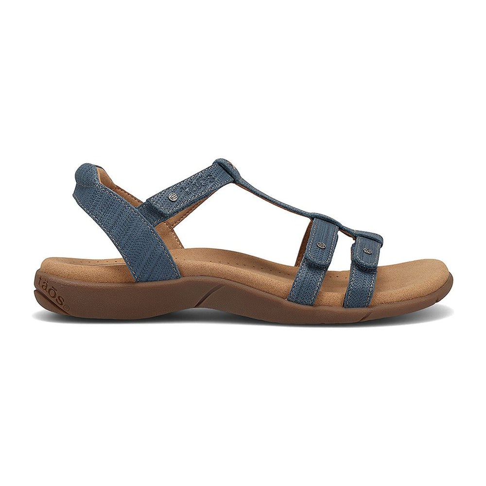 Taos Trophy 2 Adjustable Strap Sandal in Blue Emboss