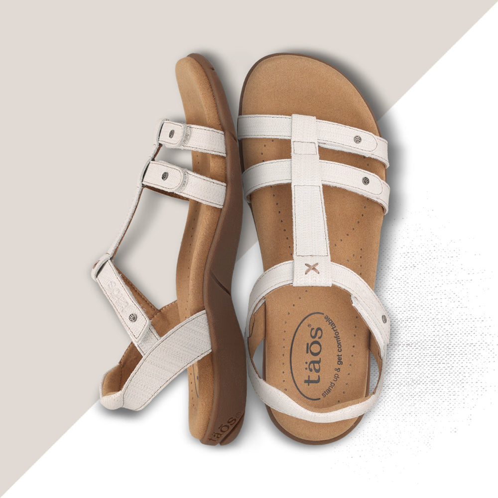 Taos Trophy 2 Adjustable Strap Sandal in Ice Emboss
