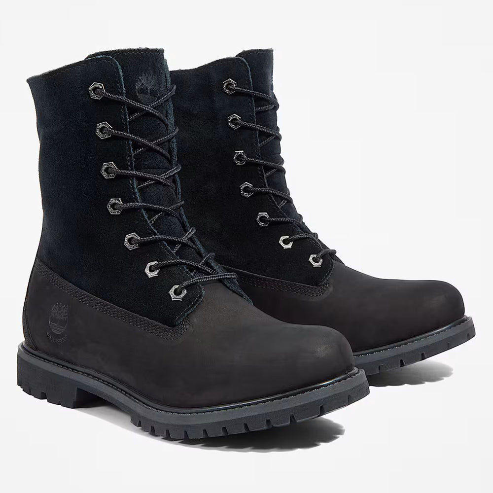 Timberland Women's Warm-Lined Waterproof Roll-Top Boot in Black