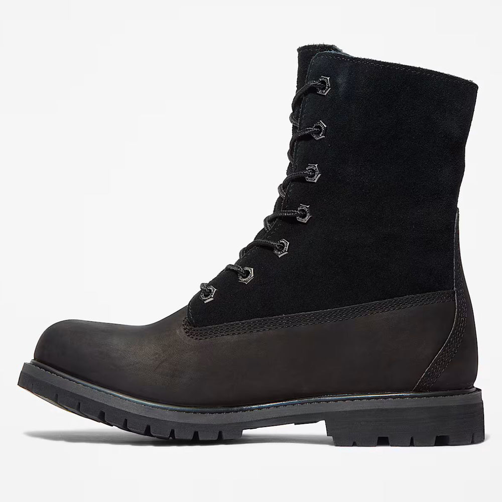 Timberland Women's Warm-Lined Waterproof Roll-Top Boot in Black