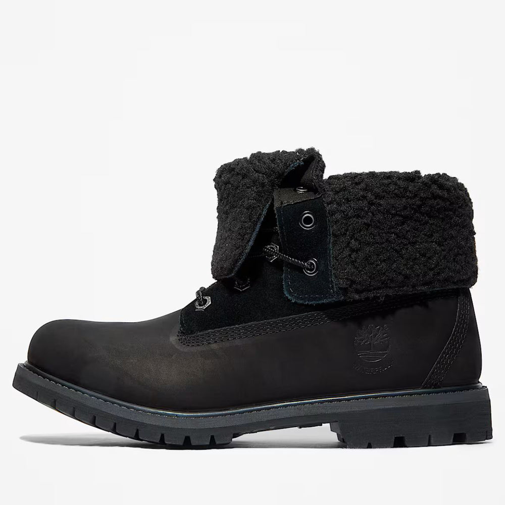 Timberland Women's Warm-Lined Waterproof Roll-Top Boot in Black