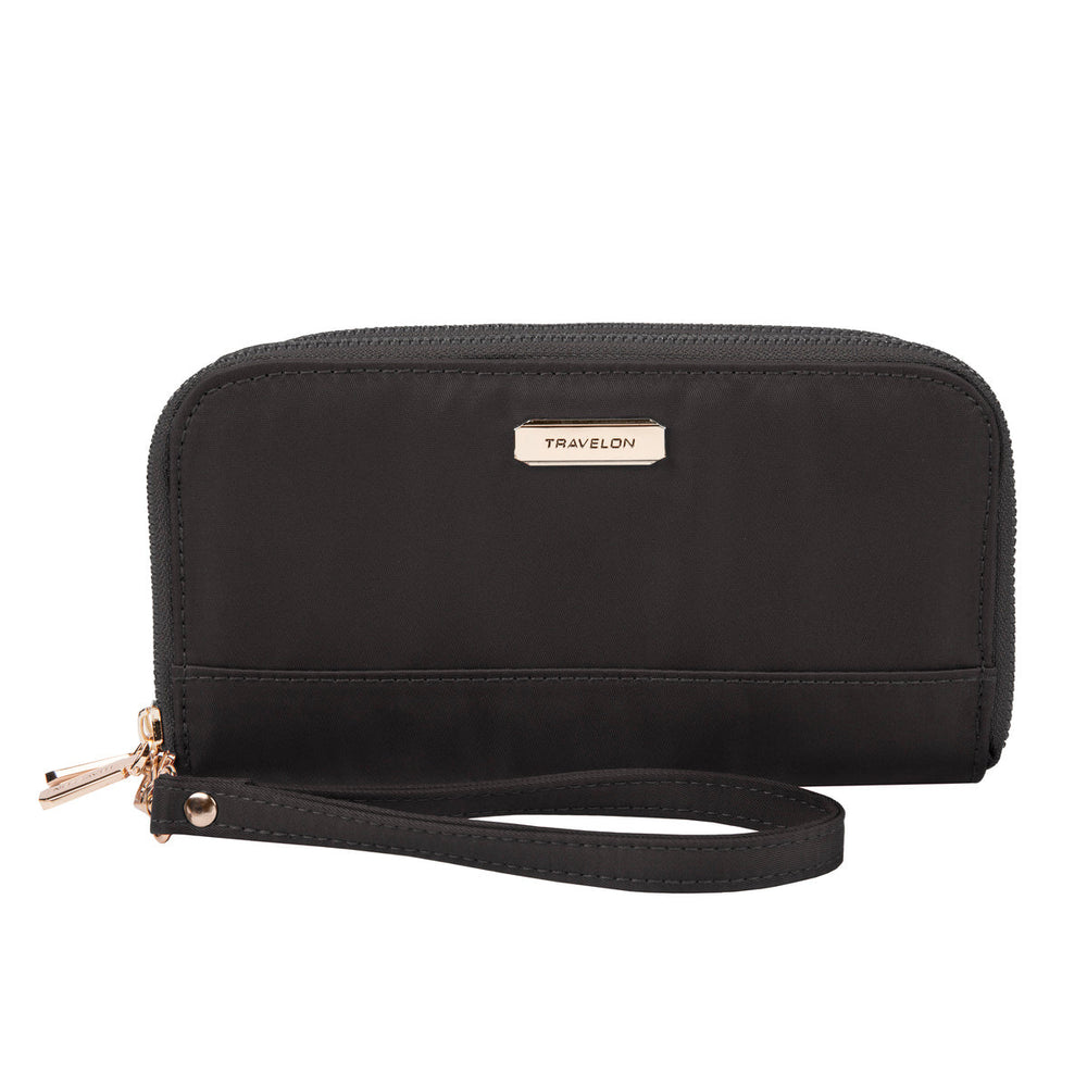 RFID Blocking Double Zip Wallet