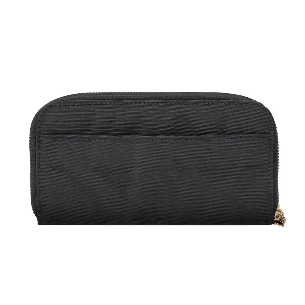 RFID Blocking Double Zip Wallet