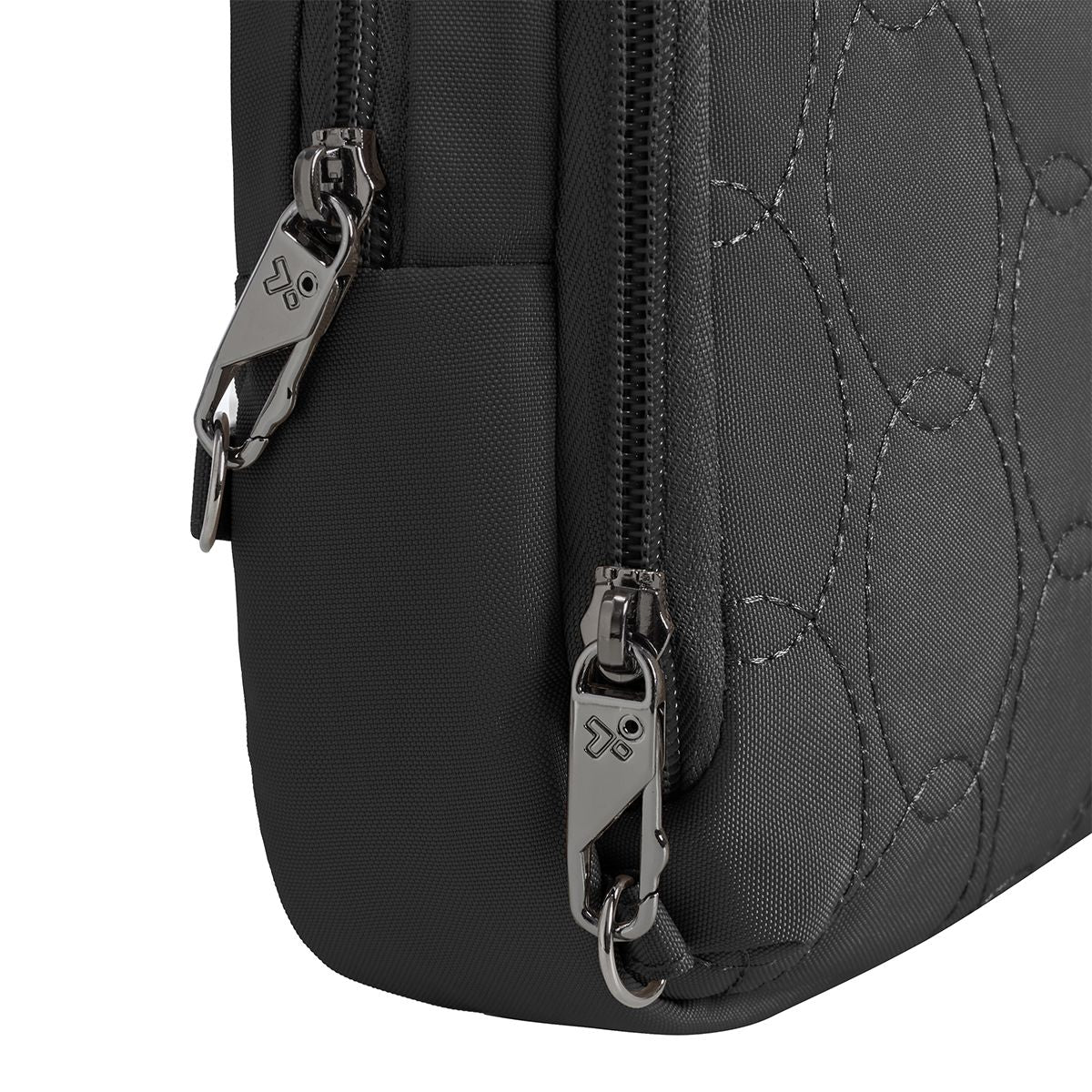 Travelon Women's Runways Anti-Theft Double Compartment Crossbody in Black