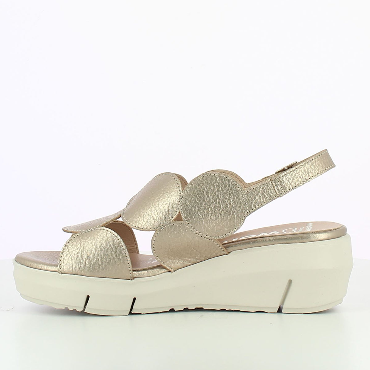 Gabor D-8210 Glow Platino Wedge Slingback Sandal