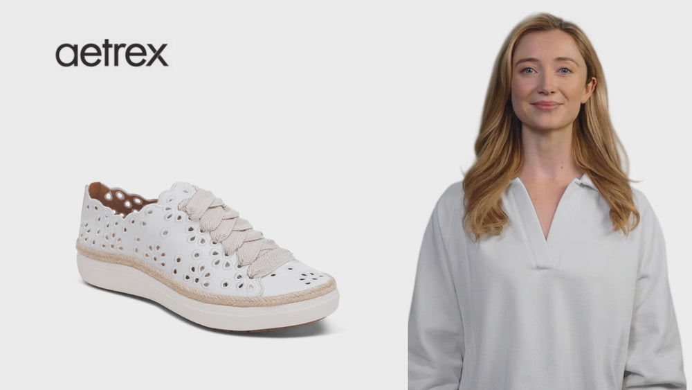 Aetrex Charlotte Women's Sneaker – White